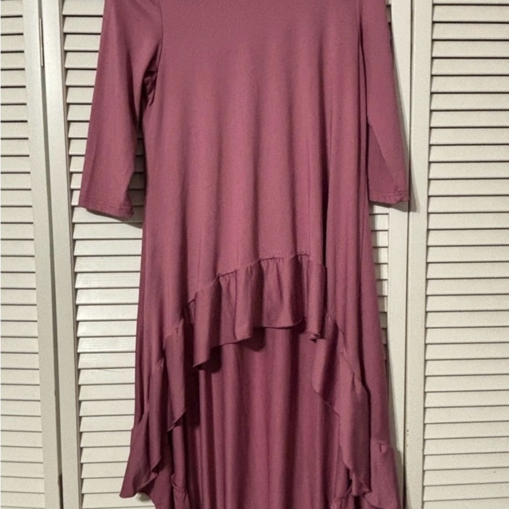 Chic Mauve High Low Top - Picture 4 of 4